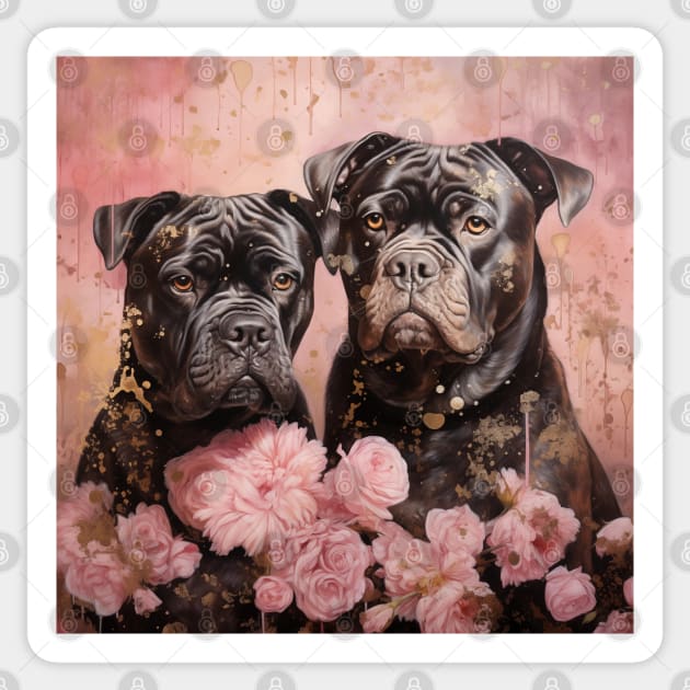 Cane Corso Duo Sticker by Enchanted Reverie